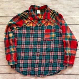 Fall Pumpkin Flannel Embroidery BLAIR